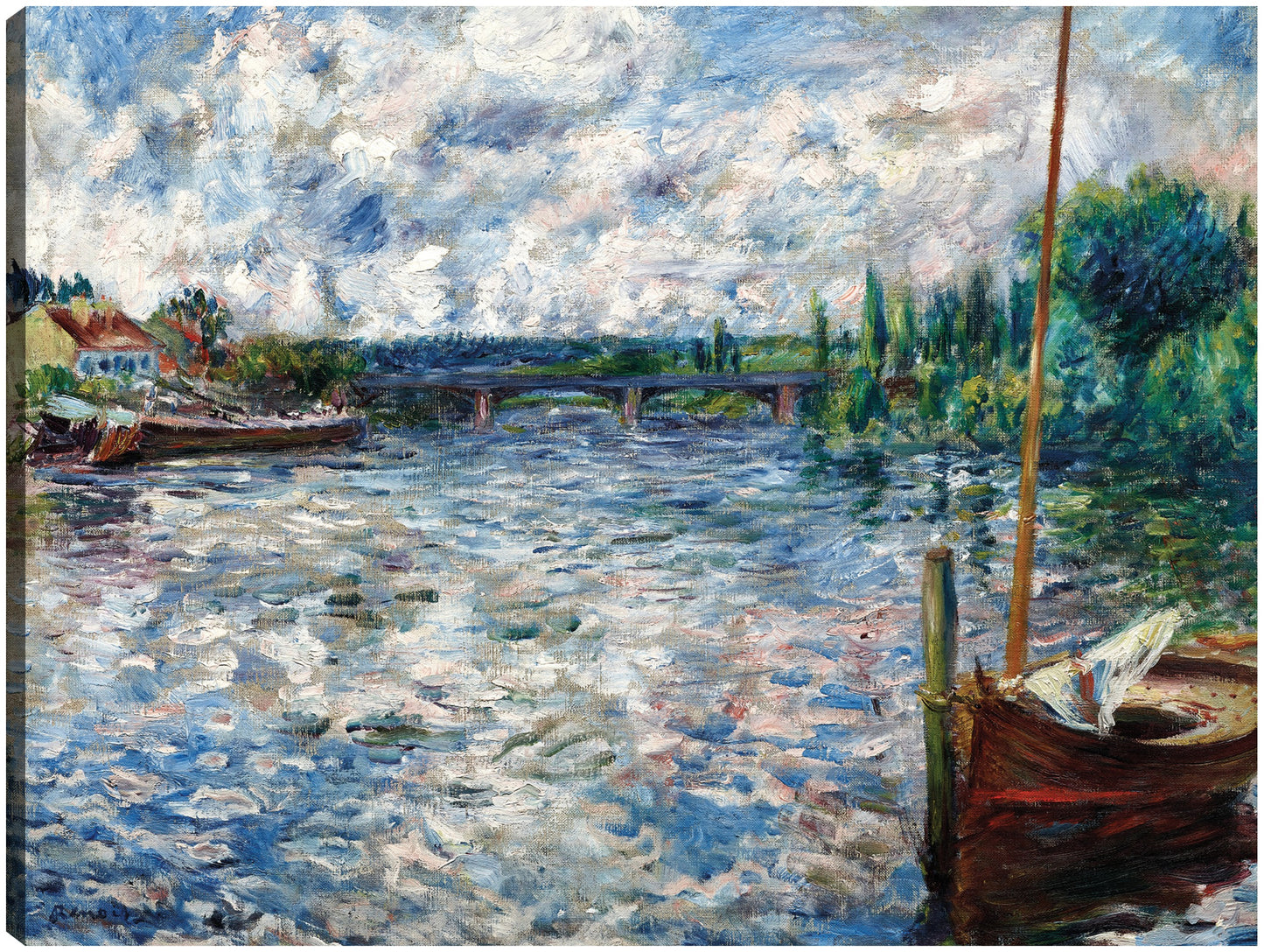 El Sena en Chatou (1874) - Pierre-Auguste Renoir