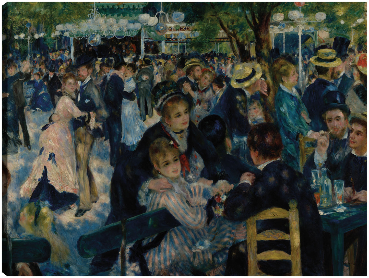 Danza en Le Moulin de la Galette (1876) - Pierre-Auguste Renoir