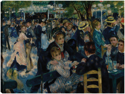 Danza en Le Moulin de la Galette (1876) - Pierre-Auguste Renoir