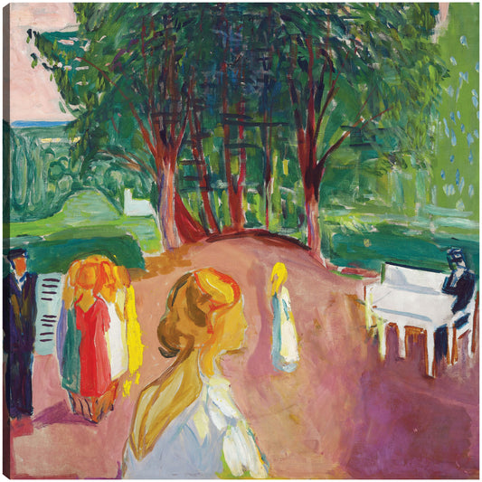 Coqueteando en el parque (1942) - Edvard Munch