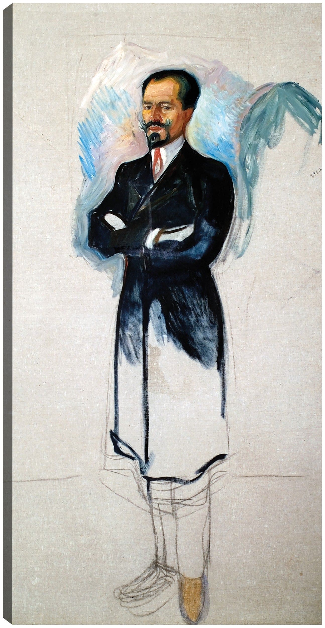 Retrato de Ernest Thiel (Estudio) (1907) - Edvard Munch