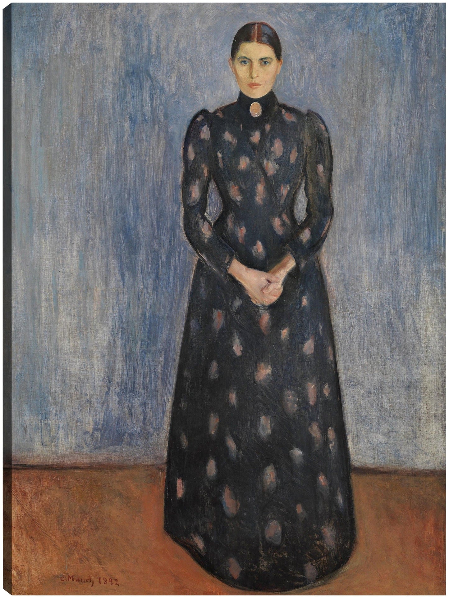 Inger en negro y violeta (1892) - Edvard Munch