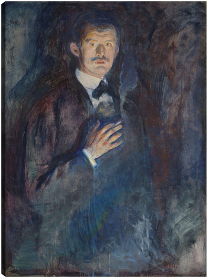 Autorretrato con cigarrillo (1895) - Edvard Munch