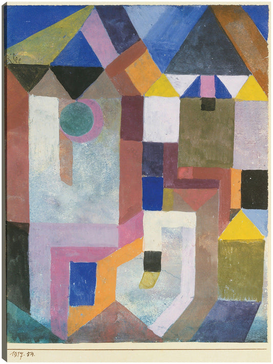 Arquitectura colorida (1917) - Paul Klee