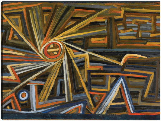 Strahlung y rotación (1924) - Paul Klee