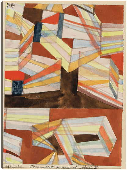 Transparente-perspectivisch gefügt (II.) (1921) - Paul Klee