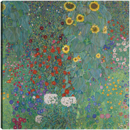 Jardín de la cabaña con girasoles (1907) - Gustav Klimt