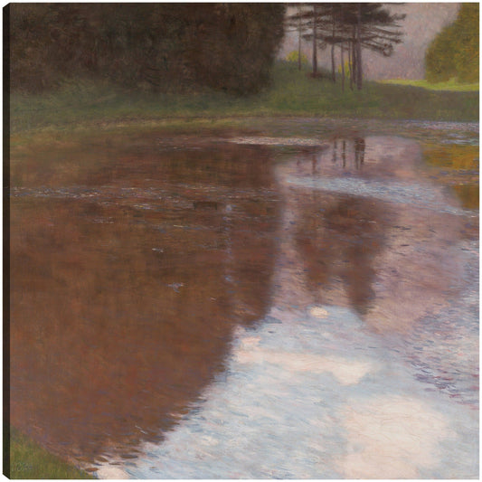 Estanque tranquilo (Egelsee cerca de Golling, Salzburgo) - Gustav Klimt