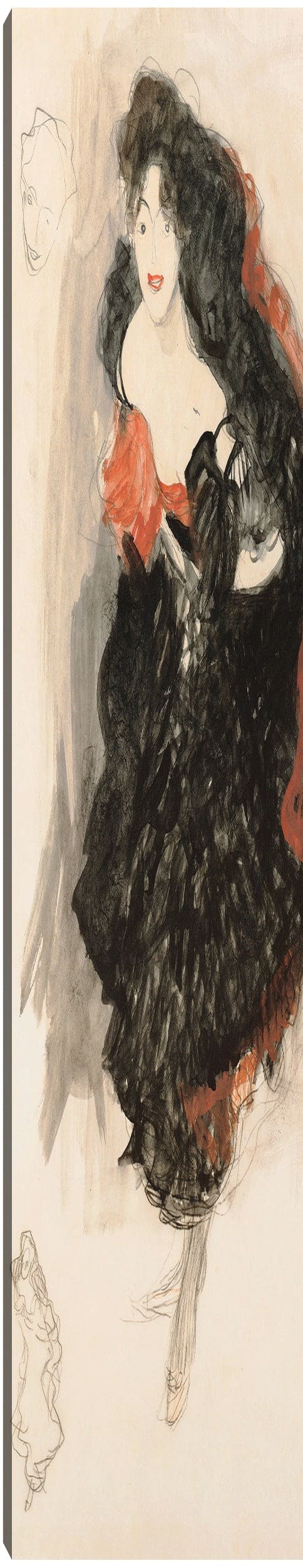 Estudio para Judith II (ca 1908) - Gustav Klimt