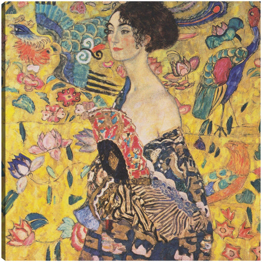 Mujer con abanico (1917-1918) - Gustav Klimt