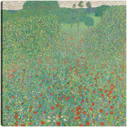 Bluhender Mohn Mohnwiese (1907) - Gustav Klimt