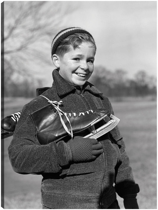 Patinador Joven Feliz - Vintage Images