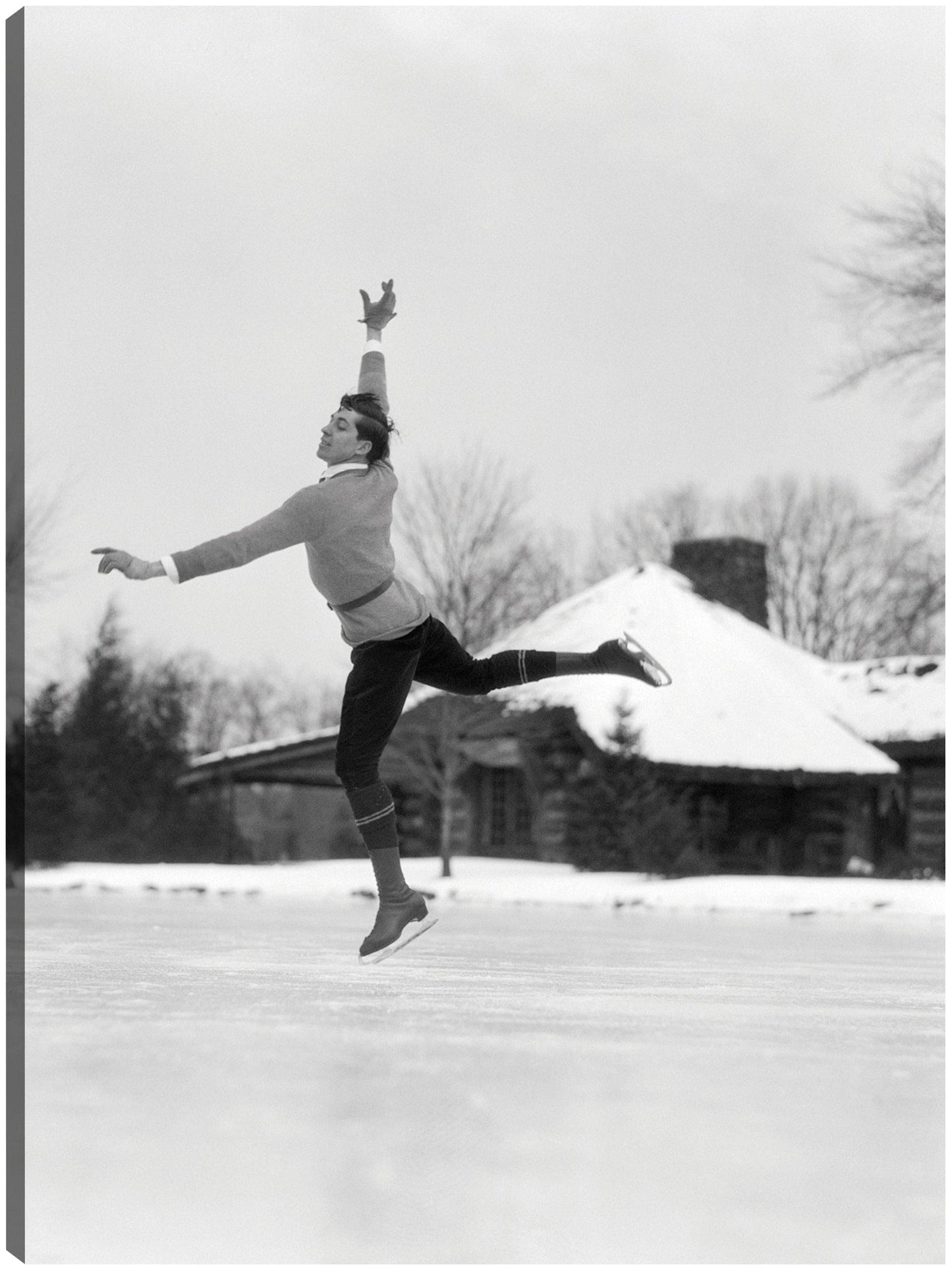 Hombre de patinaje sobre hielo vintage - Vintage Images