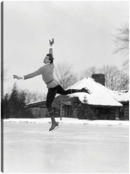 Hombre de patinaje sobre hielo vintage - Vintage Images