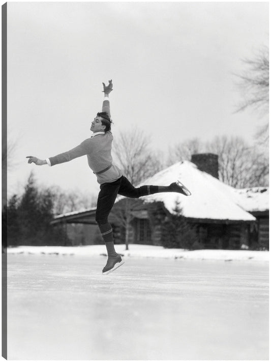 Hombre de patinaje sobre hielo vintage - Vintage Images