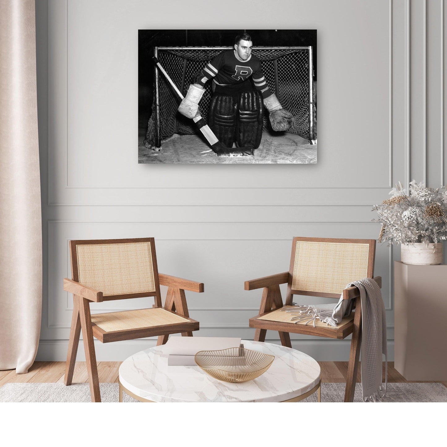 Portero de hockey vintage - Vintage Images