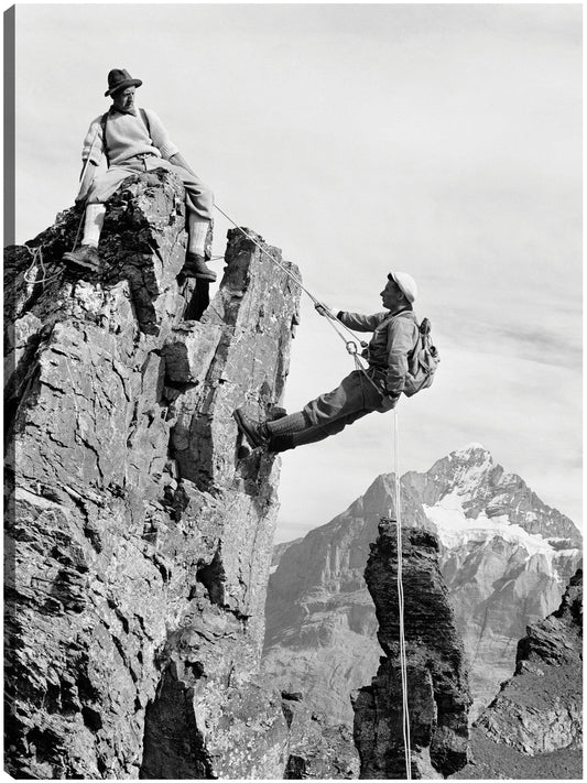 Escaladores de roca vintage