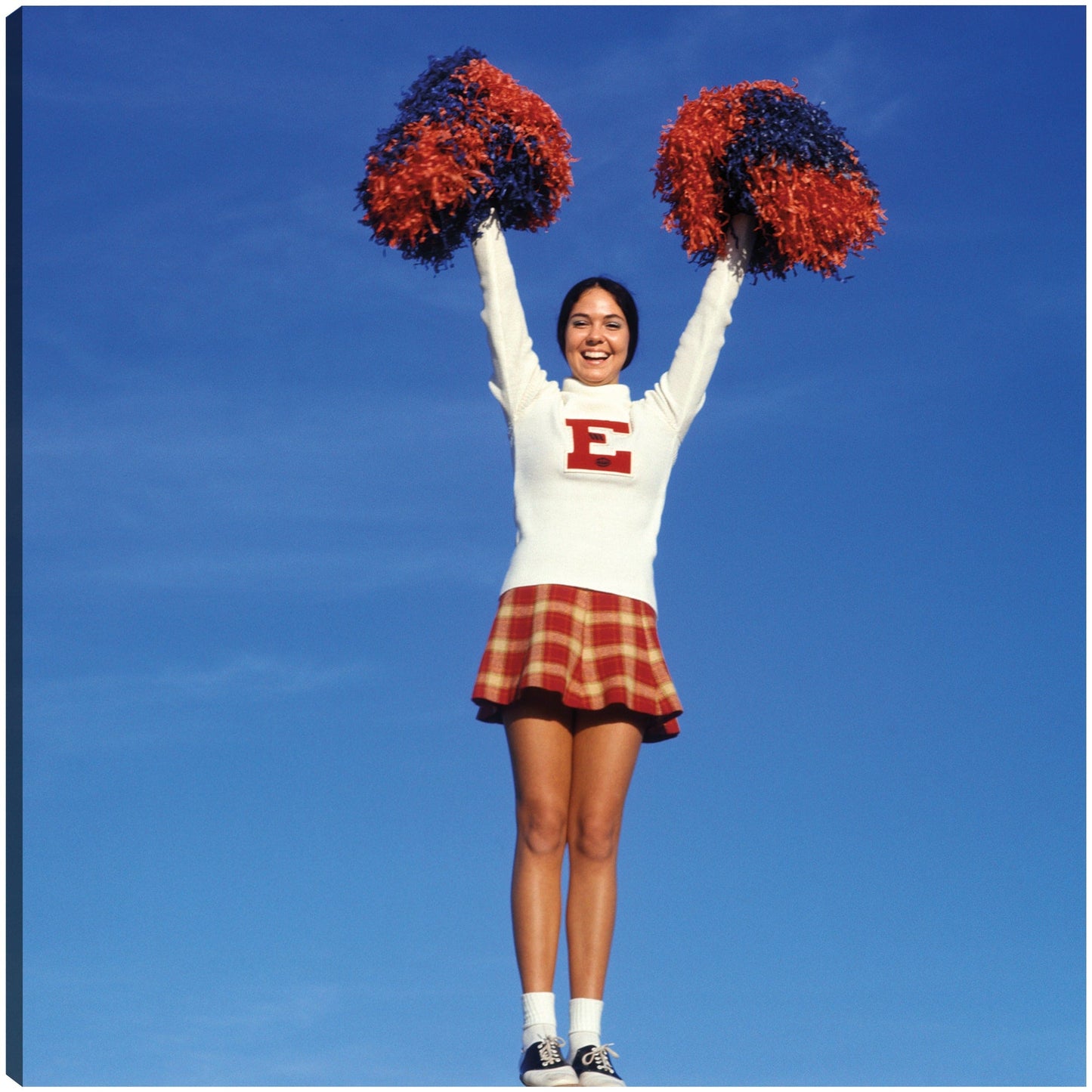 Go Team Cheerleader - Vintage Images