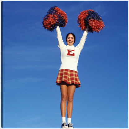 Go Team Cheerleader - Vintage Images