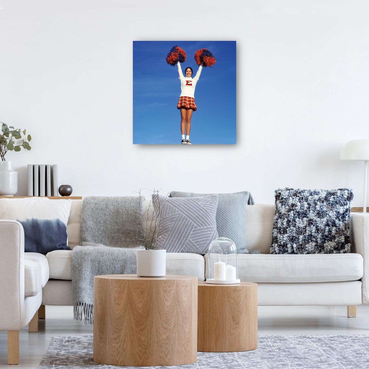 Go Team Cheerleader - Vintage Images