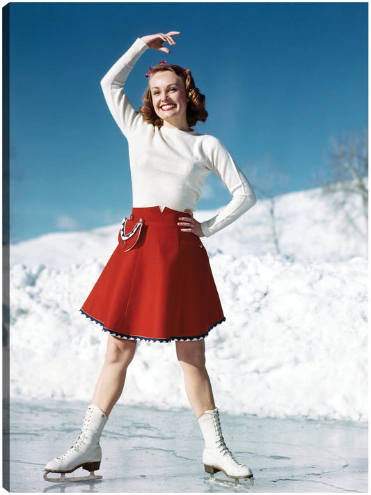 Estrella de patinaje sobre hielo vintage - Vintage Images