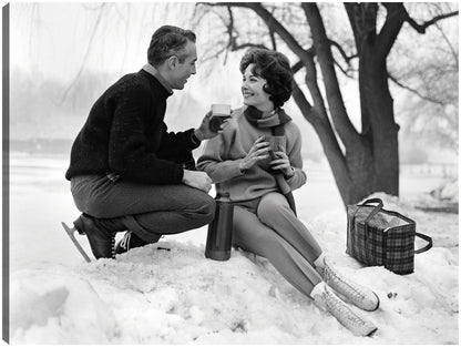 Patinadores de chocolate caliente - Vintage Images