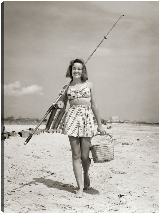 Picnic vintage en la playa - Vintage Images