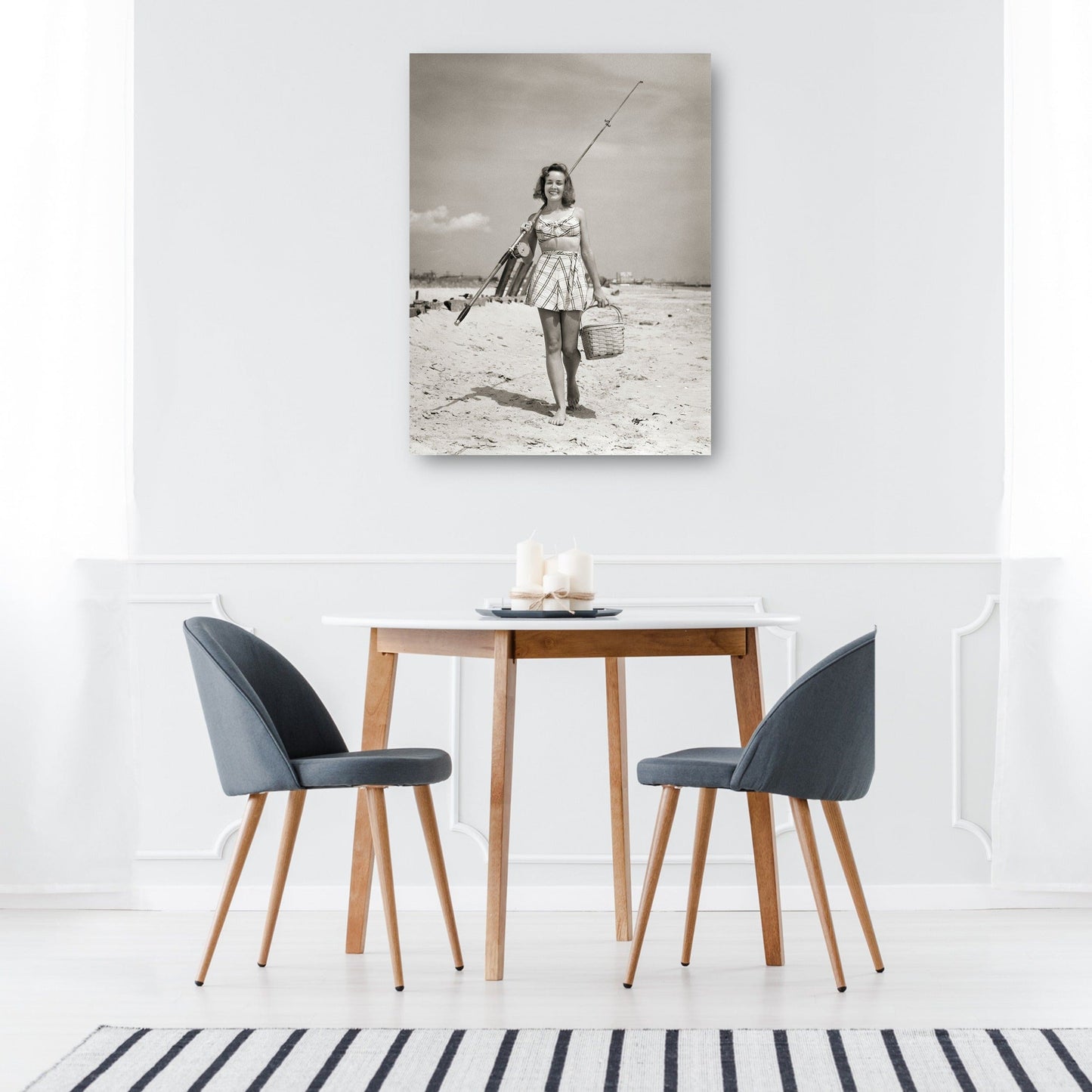 Picnic vintage en la playa - Vintage Images