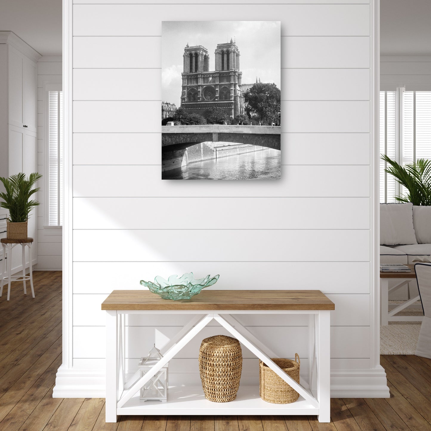 Vista del puente de Notre Dame - Vintage Images