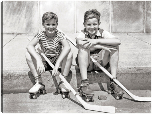 Hockey callejero de verano - Vintage Images