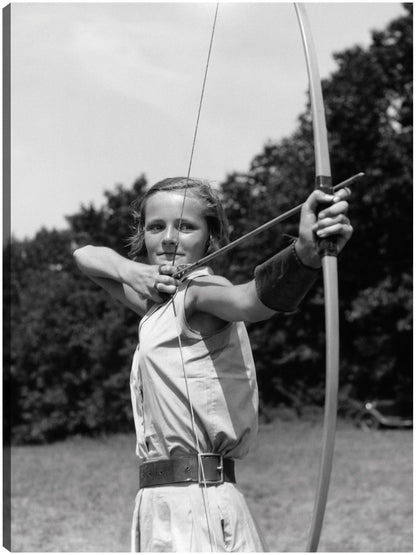 Chica de tiro con arco - Vintage Images