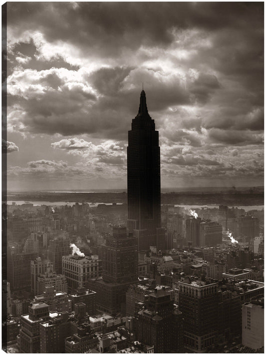 Tormentoso Empire State Nueva York - Vintage Images