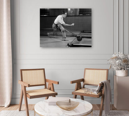 Hombre de bolos vintage - Vintage Images