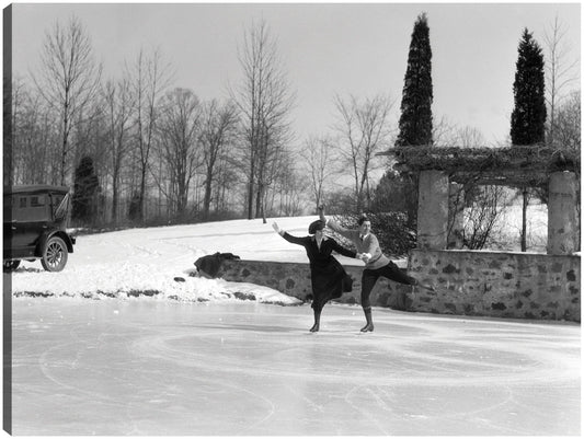 Pareja de patinaje vintage - Vintage Images