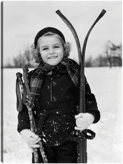 Vintage Young Ski Girl - Vintage Images