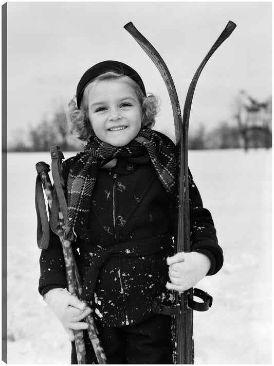 Vintage Young Ski Girl - Vintage Images