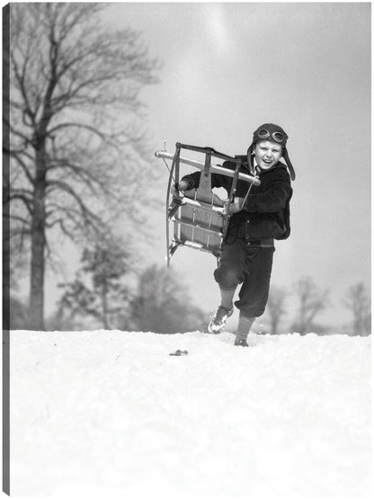 Trineo nevado vintage - Vintage Images