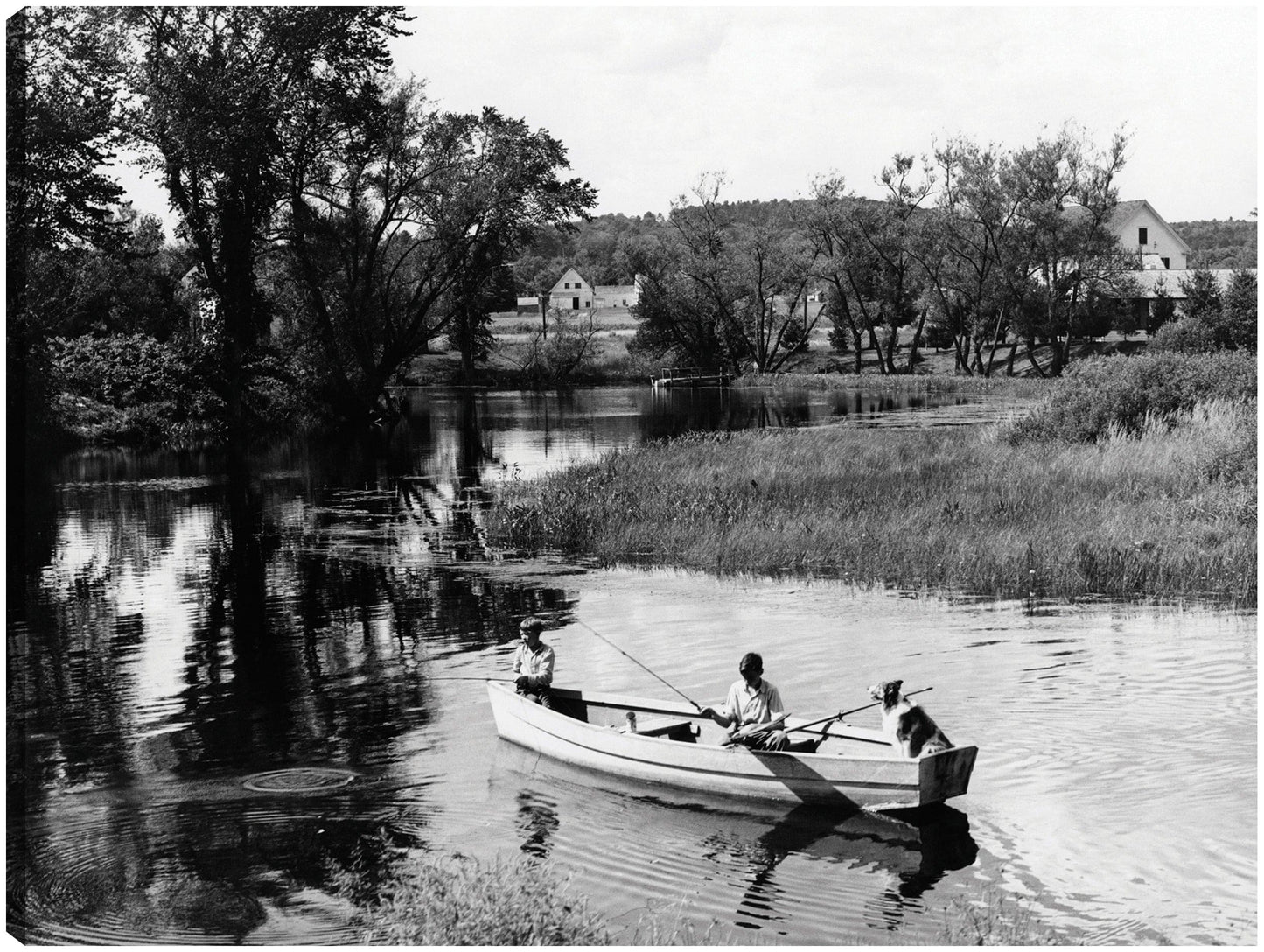 Bote de remos de verano - Vintage Images