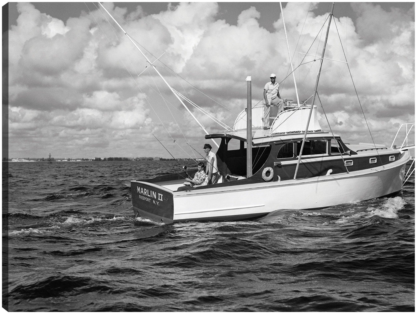 Barco de pesca vintage del Golfo - Vintage Images