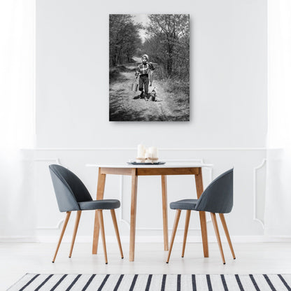 Vintage Country Road Boy - Vintage Images