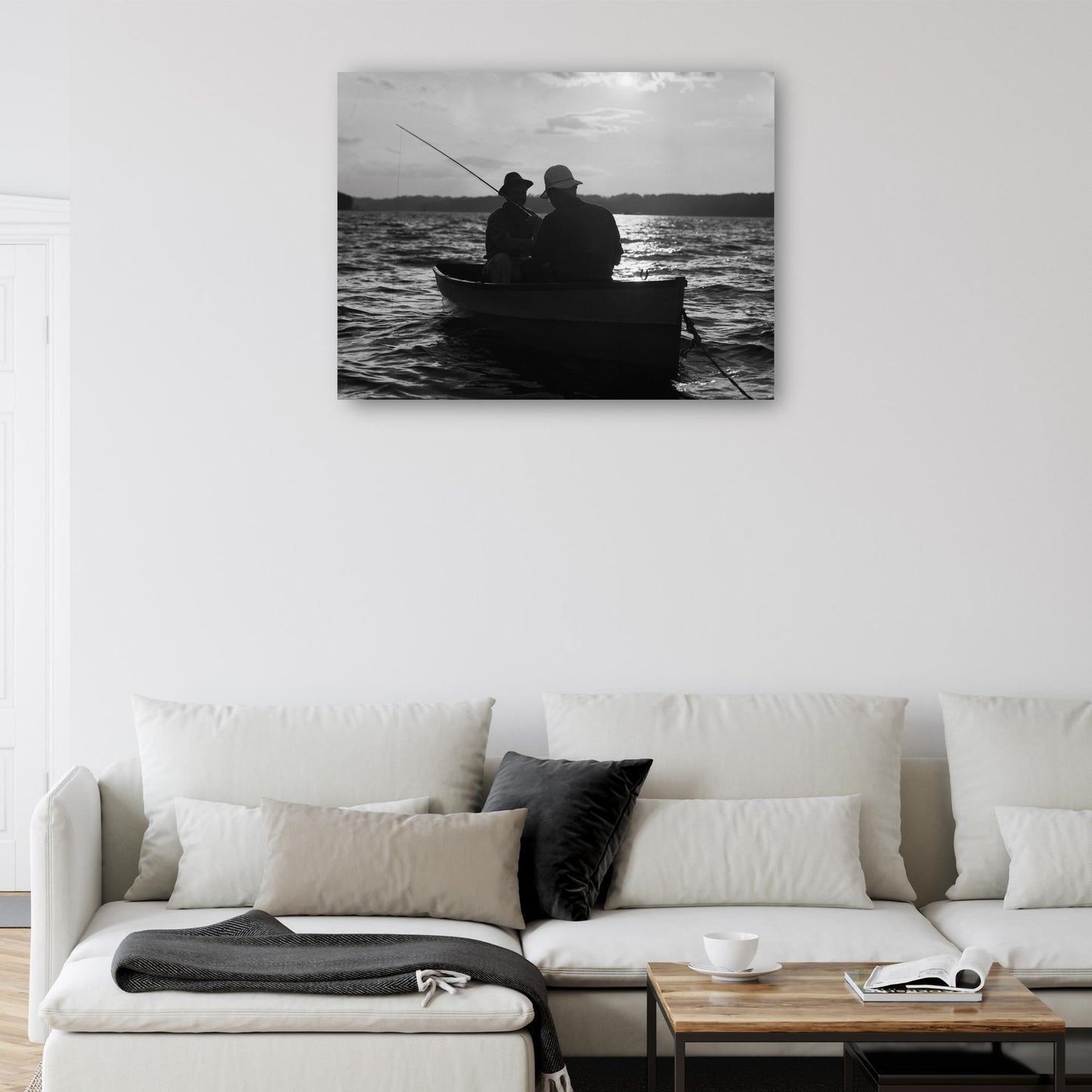 Friends Paddleboat Fishing - Vintage Images