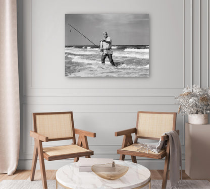Pescador de surf vintage - Vintage Images