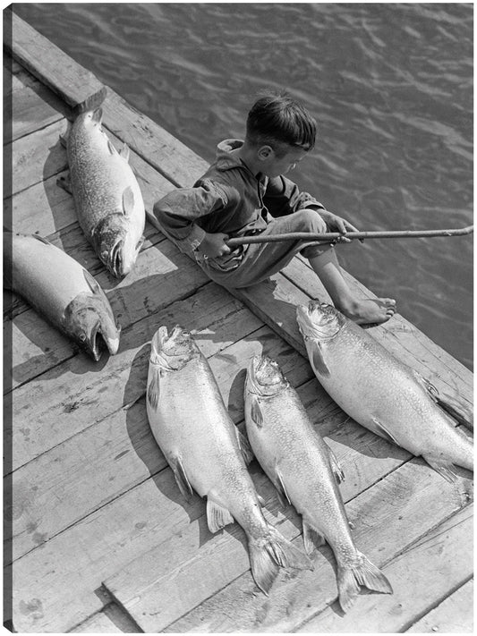 Cinco grandes muelles de pescado - Vintage Images
