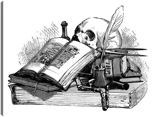 Cráneo de novela gótica - Vintage Images