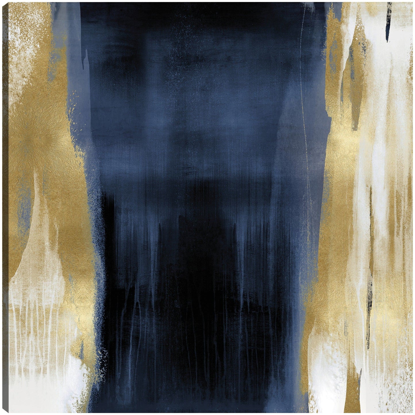 Caída libre azul con oro II - Christine Wright