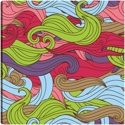 Textura transparente de vector en estilo funky con ondas coloridas - DP Gallery