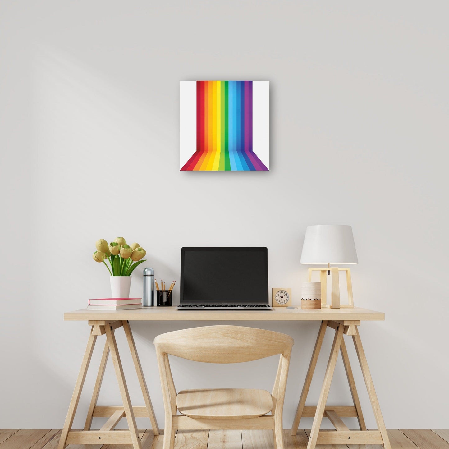 Fondo de perspectiva de arco iris - DP Gallery