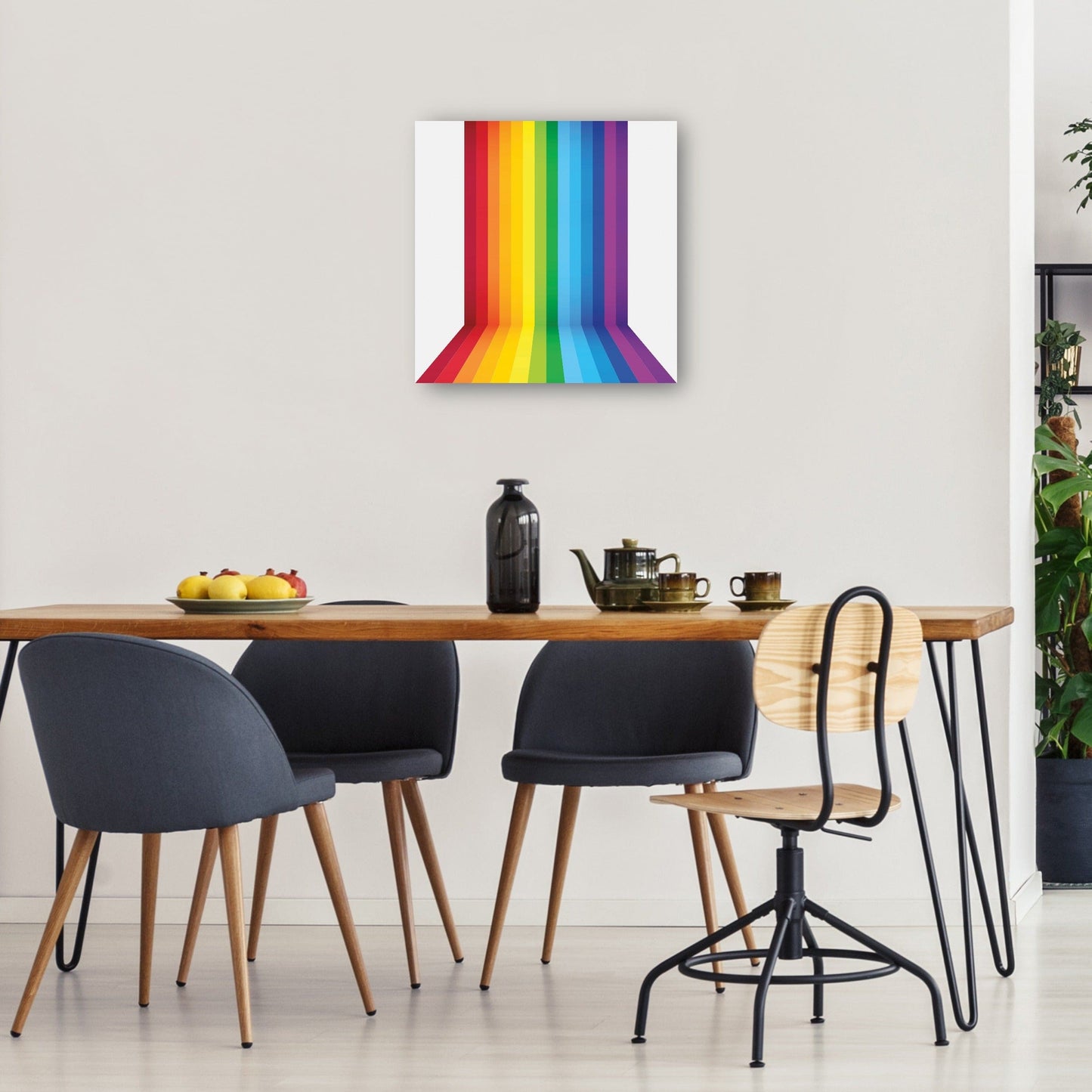 Fondo de perspectiva de arco iris - DP Gallery