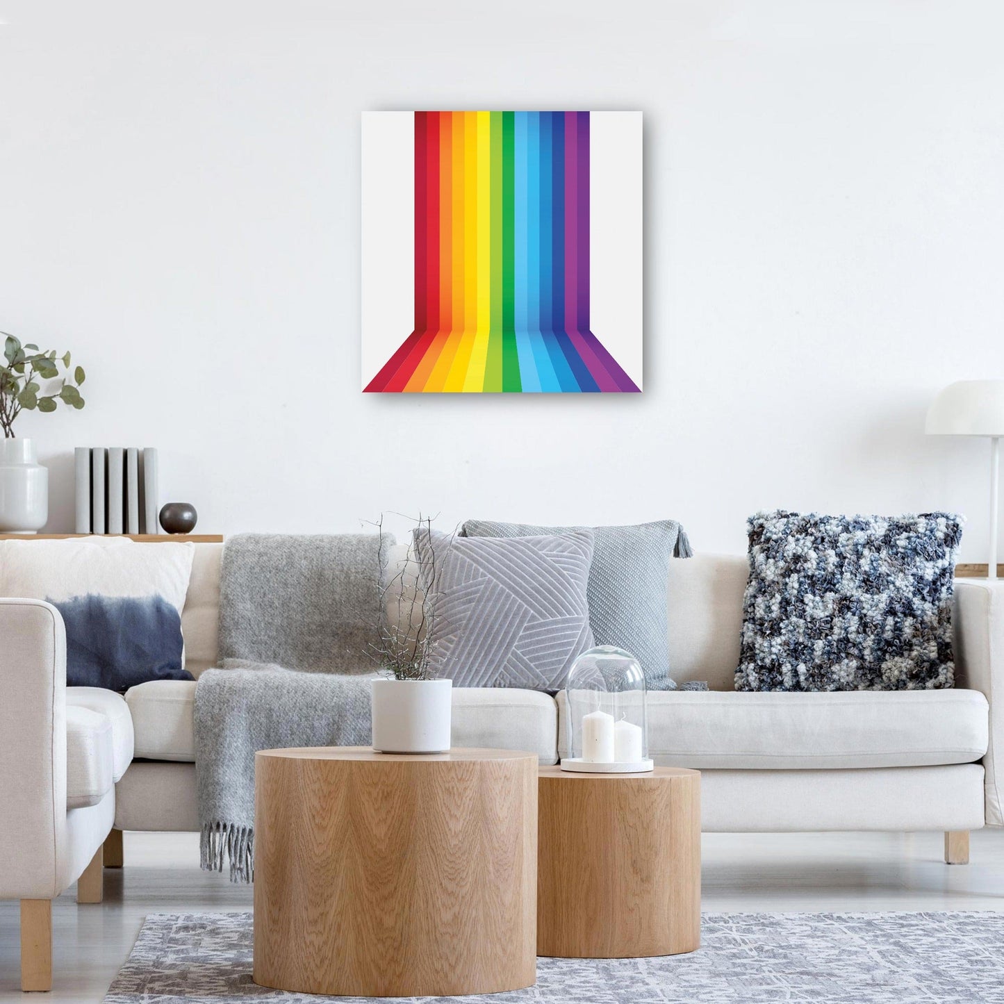 Fondo de perspectiva de arco iris - DP Gallery