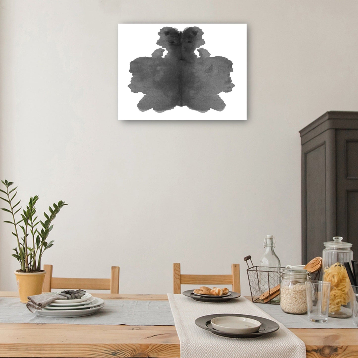Prueba de mancha de tinta de Rorschach aislada sobre fondo blanco - DP Gallery